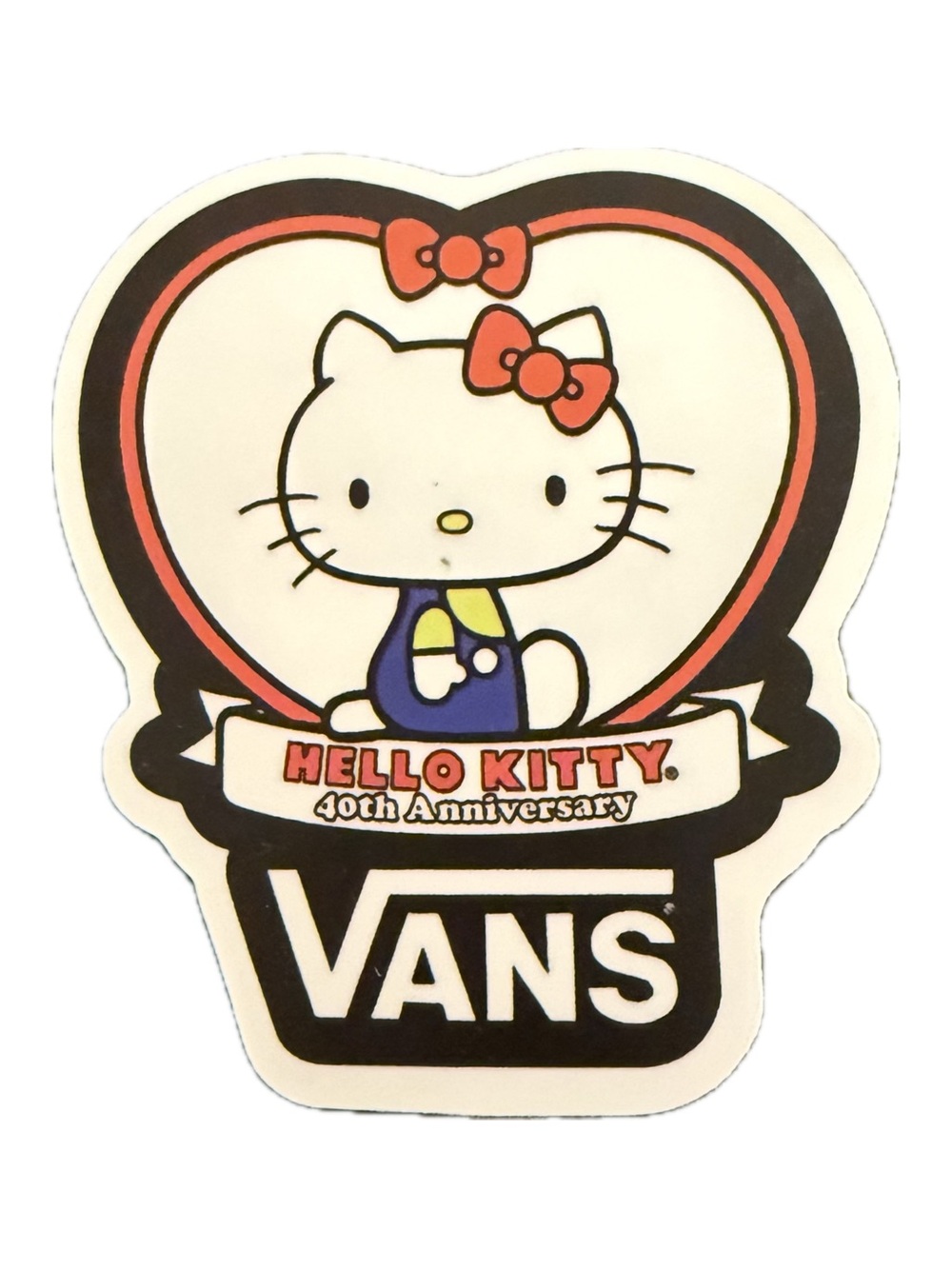 Vans x Hello Kitty 40th Anniversary Sticker Sanrio Skate Shoe Collab